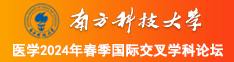 牛b插影院南方科技大学医学2024年春季国际交叉学科论坛